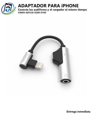 Adaptador de Audio y Carga Simultánea para iPhone