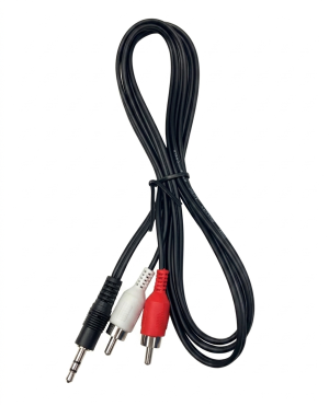 Cable Auxiliar Estéreo con Conector Mini Jack de 3.5 mm a 2 RCA