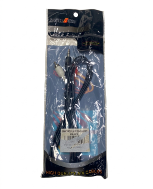 Cable Auxiliar Estéreo con Conector Mini Jack de 3.5 mm a 2 RCA