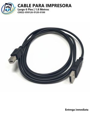 Cable USB 2.0 de 6 Pies para Impresora