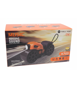 Radio Reproductor Bluetooth | Diseño Moto con Linterna | X-723