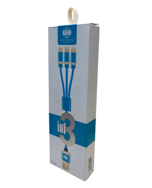Cable de Carga Multifuncional 3 en 1 | Carga Rápida | Micro | Tipo C | iPhone (Lightning)