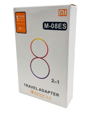 Cargador de Pared 2 en 1 | Xiaomi M-08ES | Micro USB | Carga Rápida