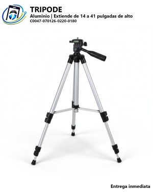 Trípode de Aluminio para Celular y Cámara