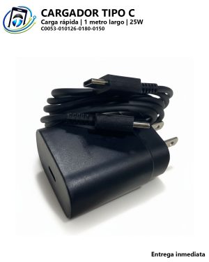 Cargador Súper Carga Rápida Tipo C a Tipo C | 25W