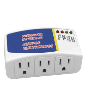 Protector de Voltaje para Equipos Electrónicos | 3 Tomas