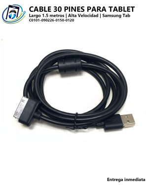 Cable de 30 Pines para Dispositivos Samsung Tab | Largo de 1.5 Metros
