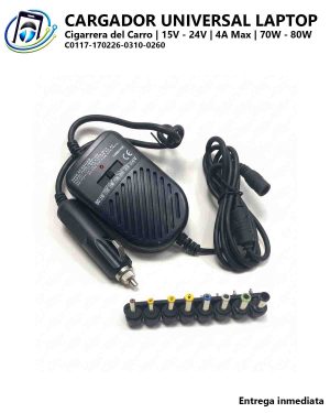 Cargador Universal Laptop | Cigarrera del Carro