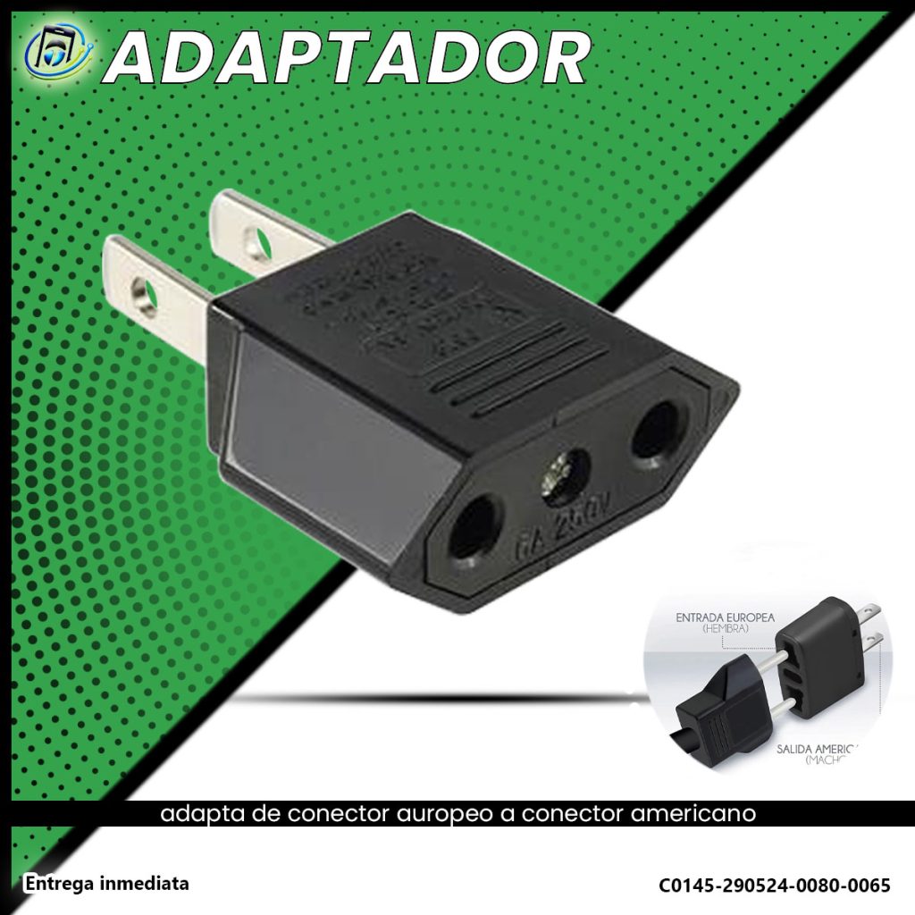 Adaptador Conector Europeo a Americano