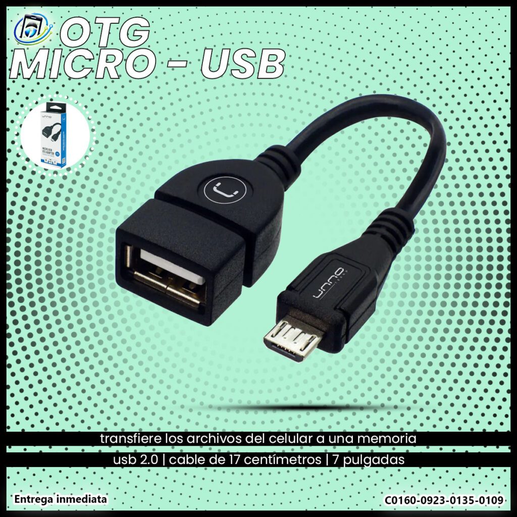 Adaptador OTG Micro a USB UNNO TEKNO