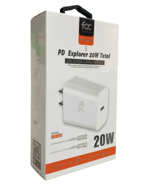 Cargador Carga Rápida | Tipo C a Tipo C | 20W