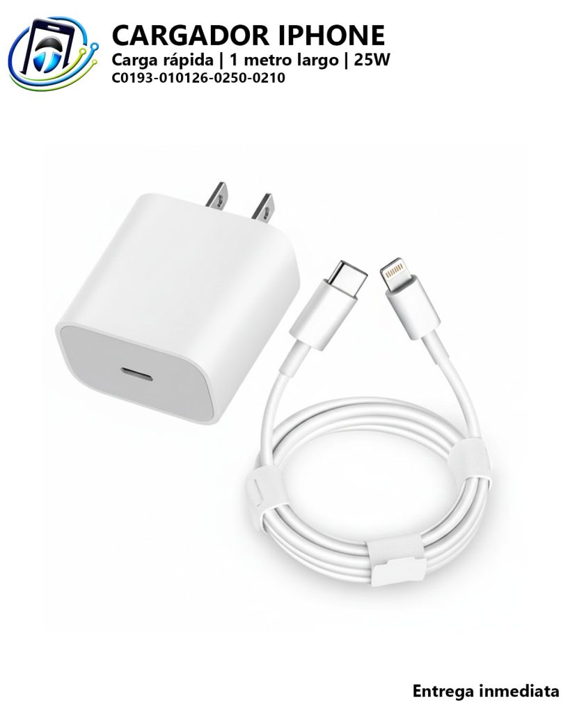 Cargador Tipo C a iPhone/Lightning | 25 Watts