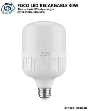Foco LED Recargable de 30 Watts