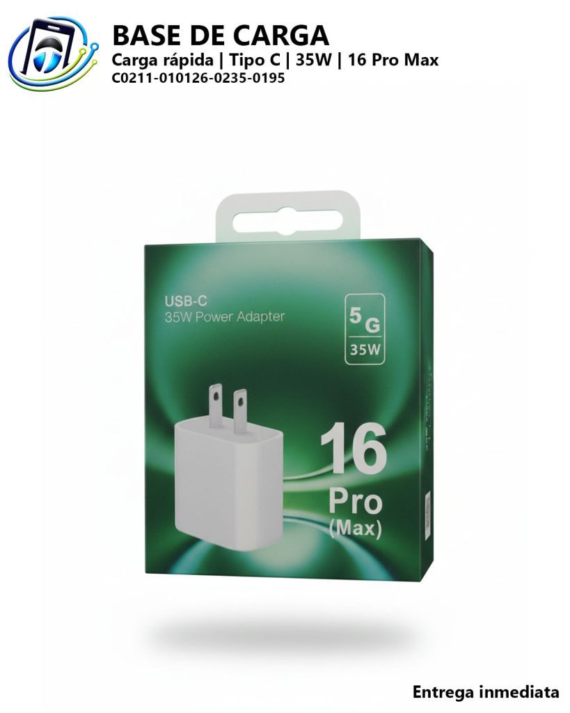 Base de Carga Rápida | Tipo C | 35 Watts | iPhone 16 Pro Max - Imagen 3