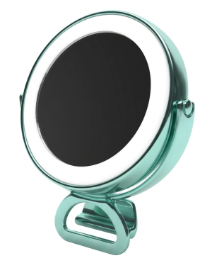 Espejo de Maquillaje Portátil con Aro de Luz