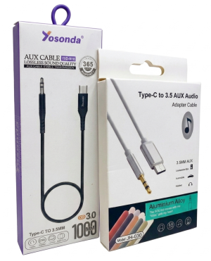 Cable Auxiliar Tipo-C a Jack 3.5mm