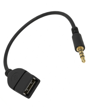 Cable Adaptador de Audio de 3.5 mm (macho) a USB (hembra)