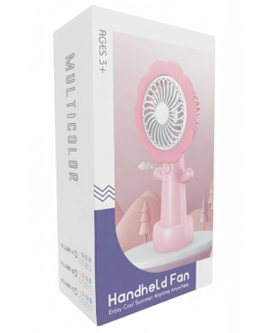 Mini Ventilador Recargable Portable Flor