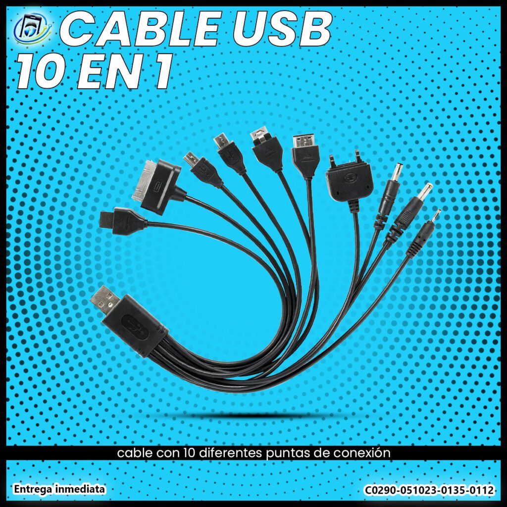Cable USB 10 en 1