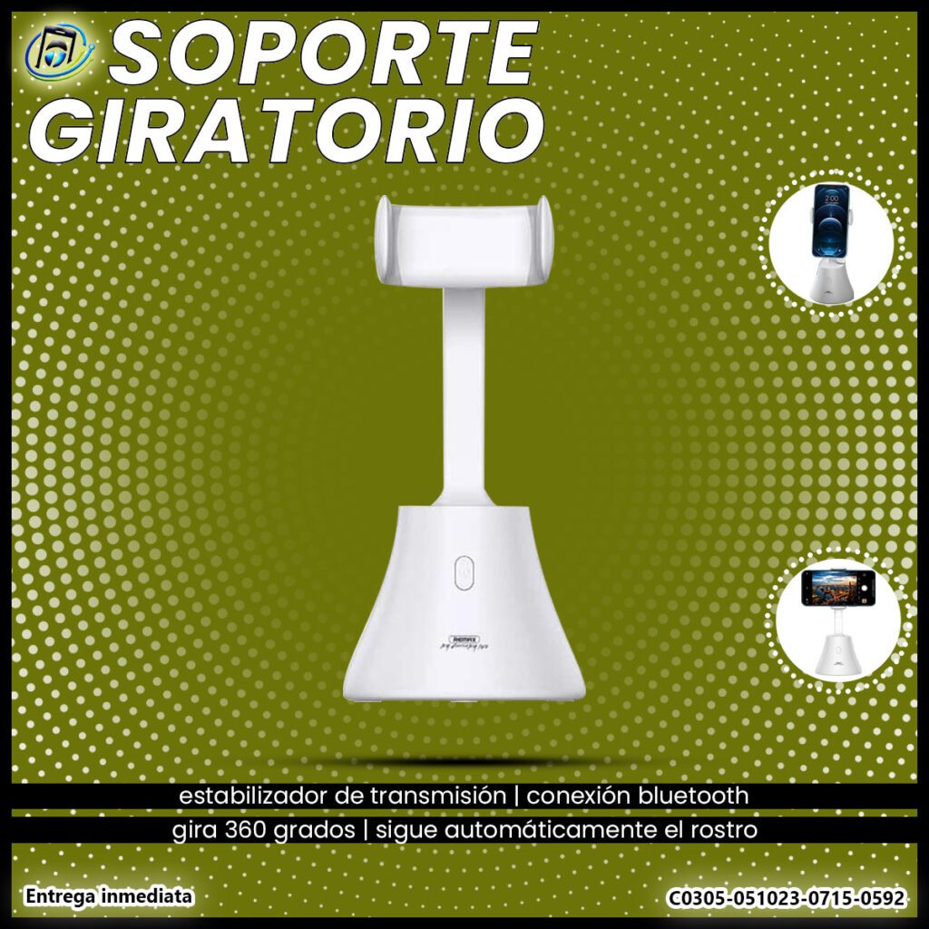 Soporte Giratorio de 360 grados y Estabilizador de Transmisión