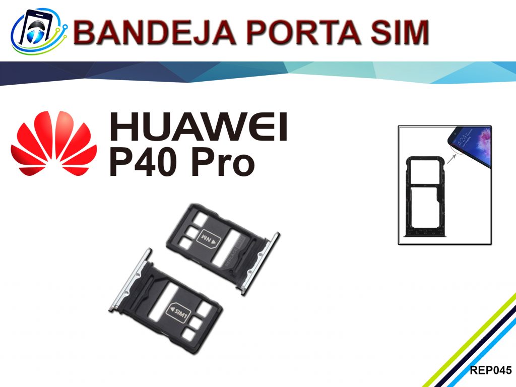 Bandeja Porta Sim Huawei P40 Pro