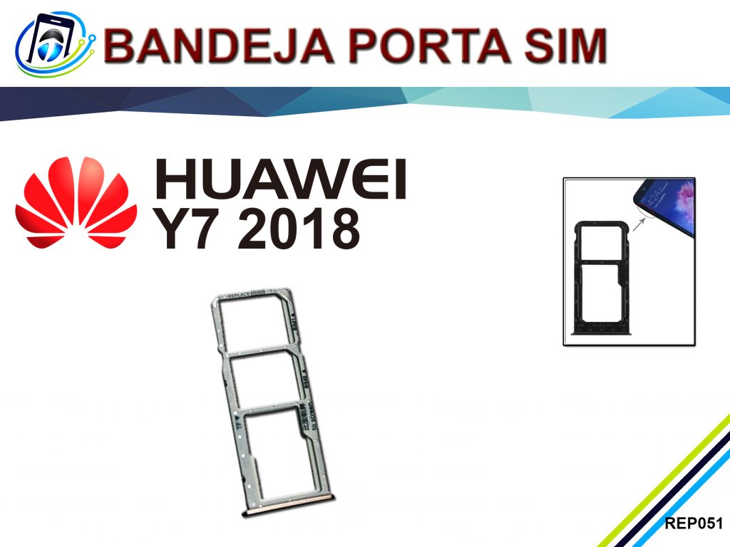 Bandeja Porta Sim Huawei Y7 2018