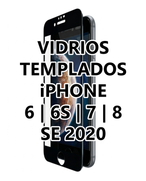 Vidrio Templado iPhone 6 y iPhone 6S y iPhone 7 y iPhone 8 y iPhone SE 2020