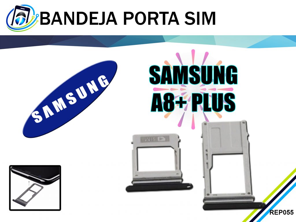 Bandeja Porta Sim Samsung A8+ Plus