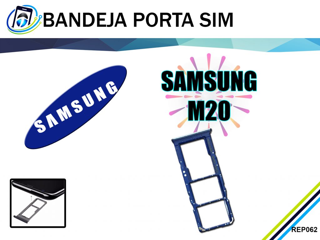 Bandeja Porta Sim Samsung M20