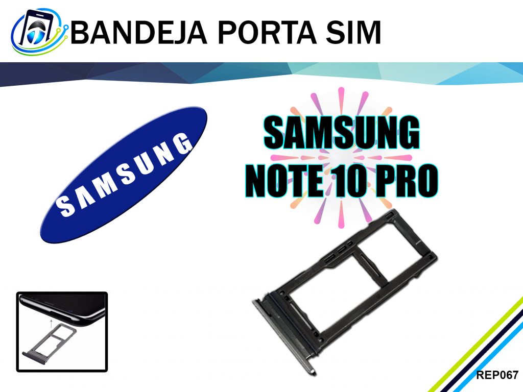 Bandeja Porta Sim Samsung Note 10 Pro