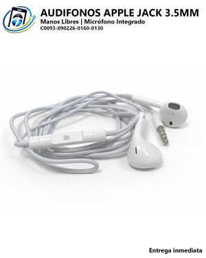 Manos Libres o Audífonos Apple iPhone Punta Jack 3.5mm