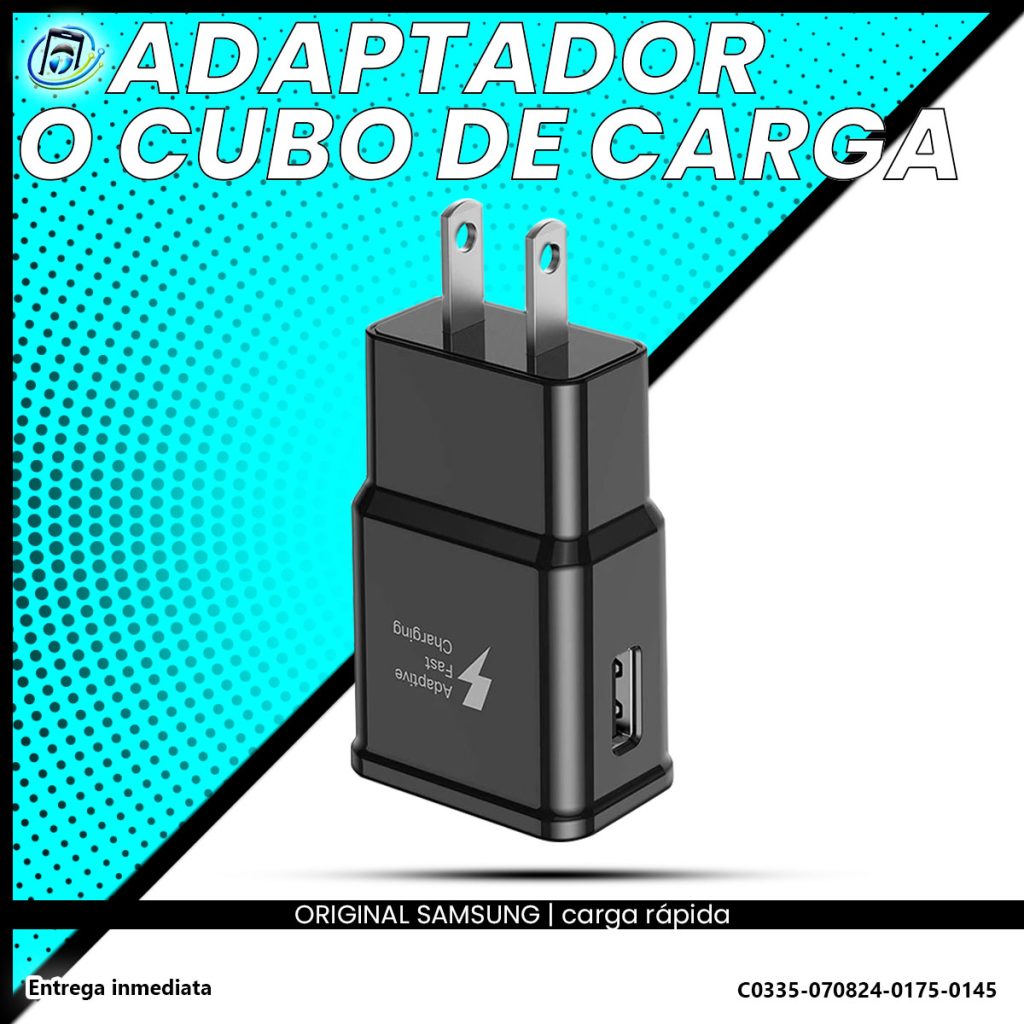 Cubo o Adaptador de Carga Original Samsung Carga Rápida