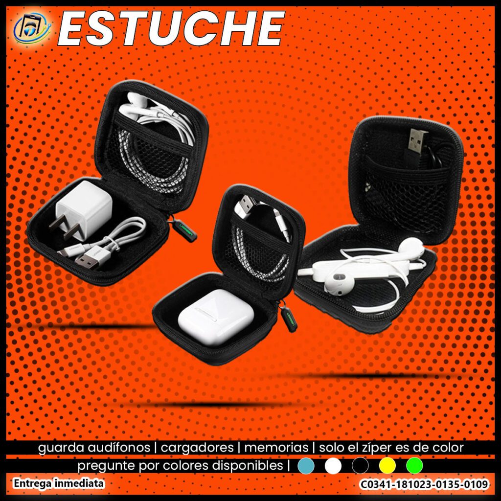 Estuche para guardar Audífonos o Cargador u Otras cosas