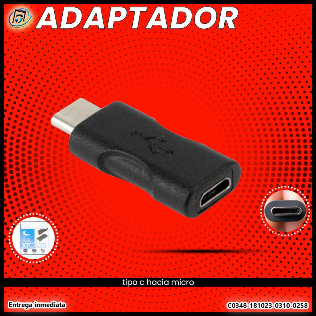 Adaptador Tipo C a Micro o V8 - XTC525