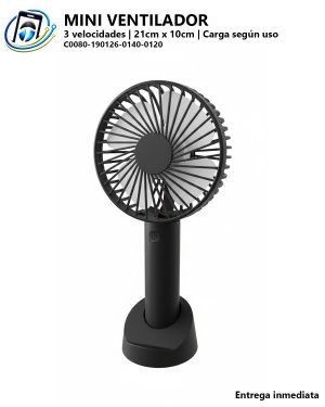 Mini Ventilador Recargable Portable