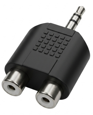 Adaptador de Audio de Jack 3.5 mm Macho a 2 Conectores RCA Hembra