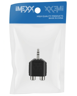 Adaptador de Audio de Jack 3.5 mm Macho a 2 Conectores RCA Hembra