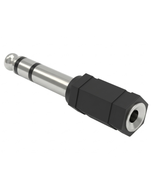 Adaptador de Audio de Plug de 6.35 mm (1/4") TRS Macho a Jack de 3.5 mm (1/8") Hembra