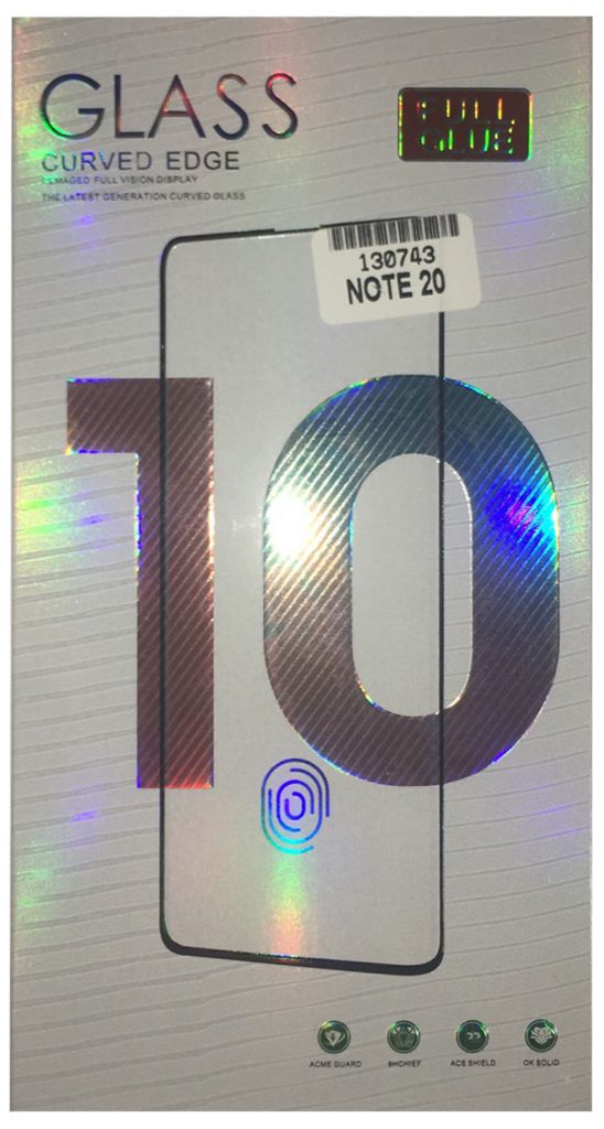 Vidrio Templado Samsung Galaxy Note 20 (9H-Full Glue-Curvo)