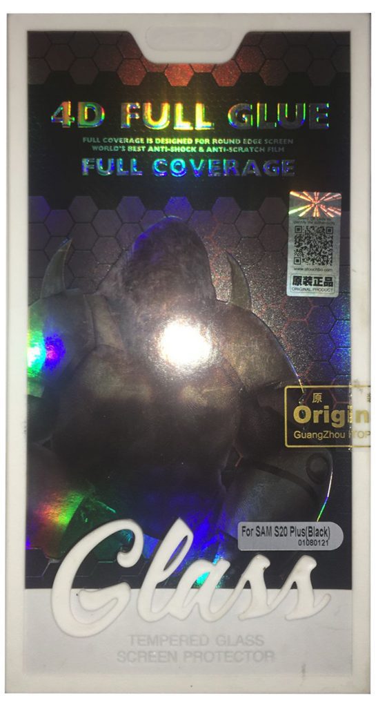 Vidrio Templado Samsung Galaxy S20+ Plus (9H-4D-Full Glue-Curvo)