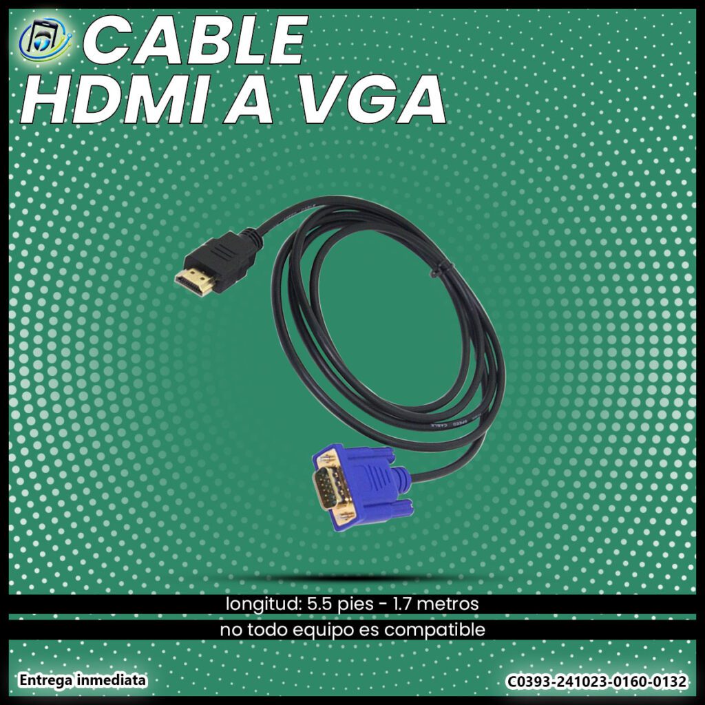 Cable HDMI a VGA
