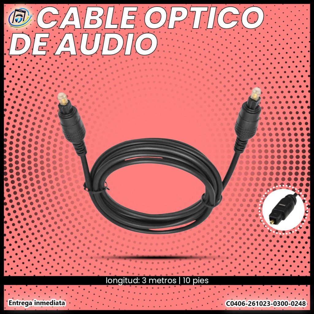 Cable óptico de audio