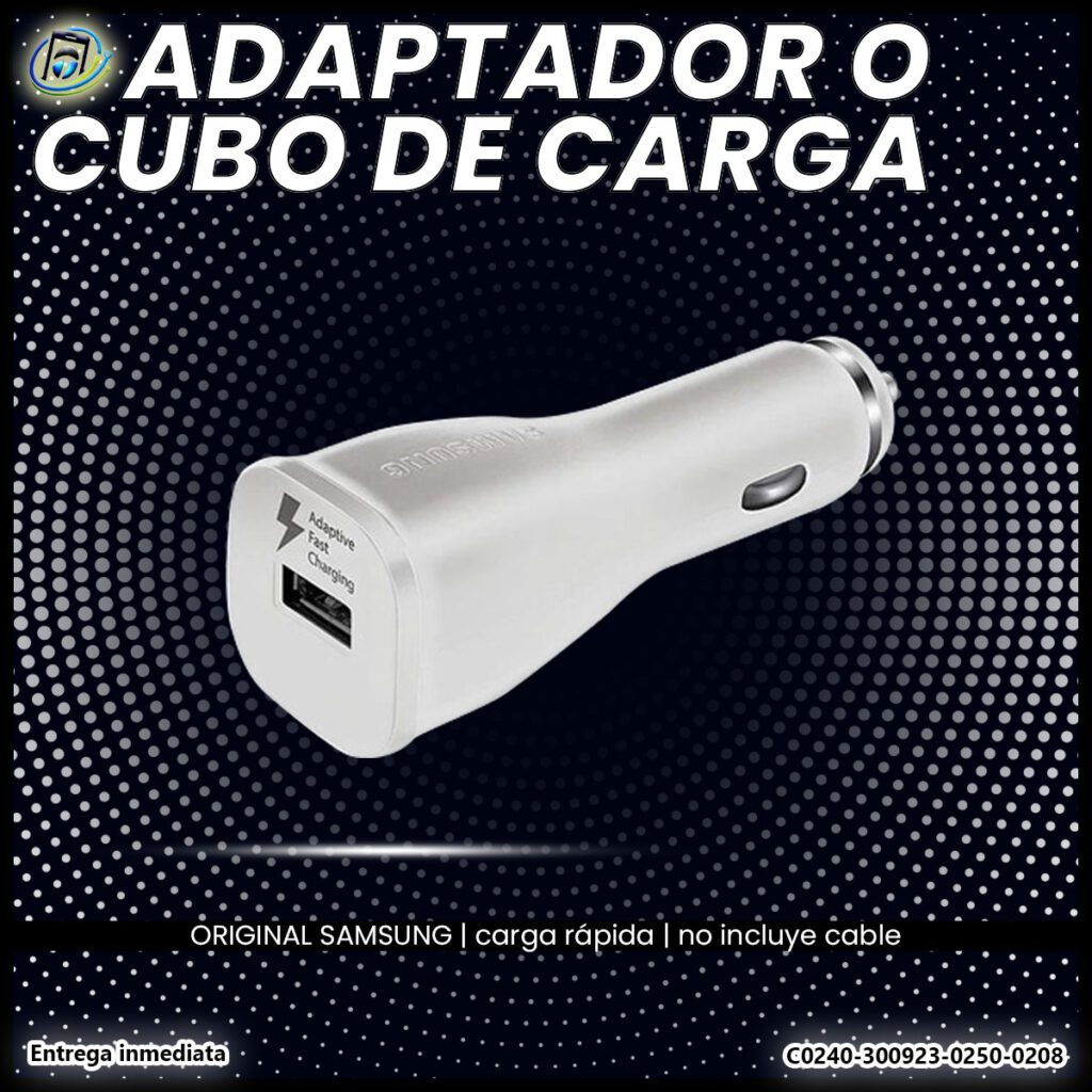 Cubo SAMSUNG Original Carga Rápida para Carro