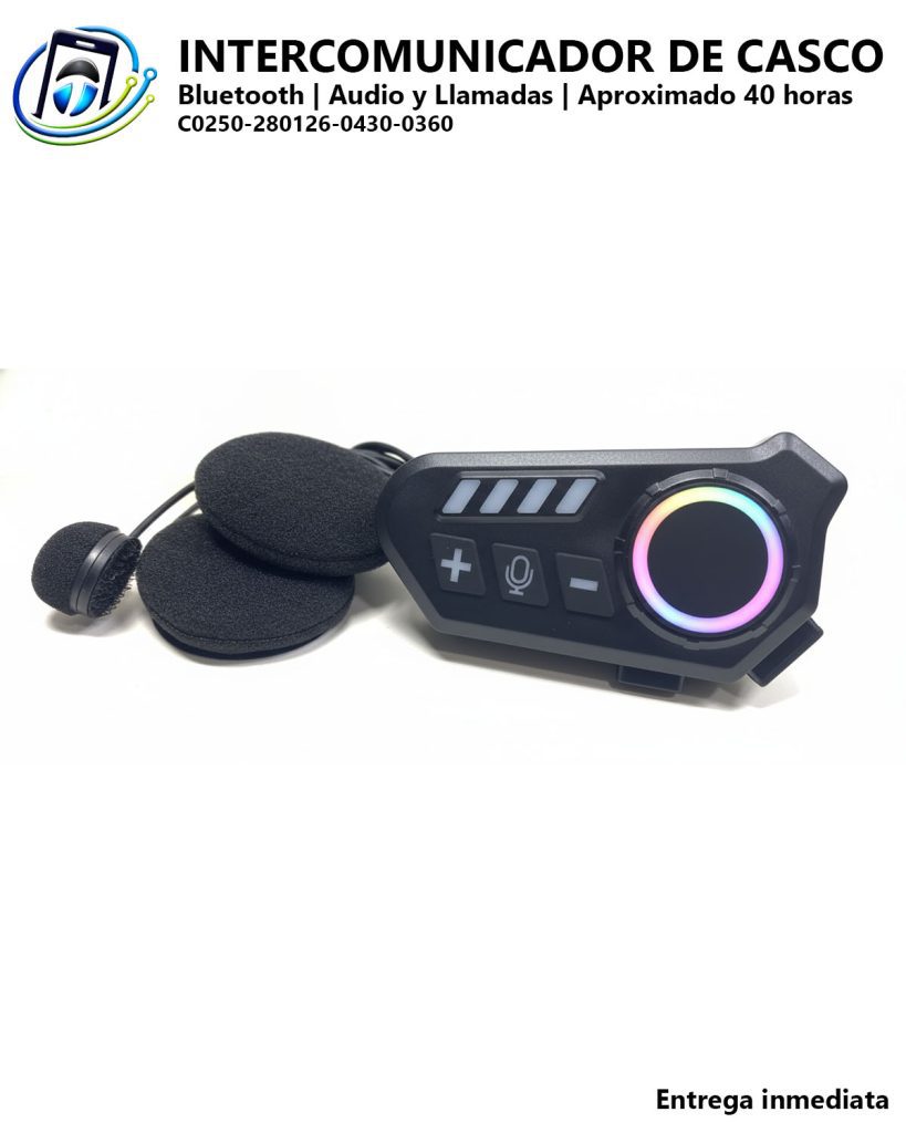Intercomunicador para Casco de Motocicleta