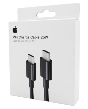 Cable Carga Rápida iPhone/Lightning USB-C a USB-C | Certificado MFI de Apple