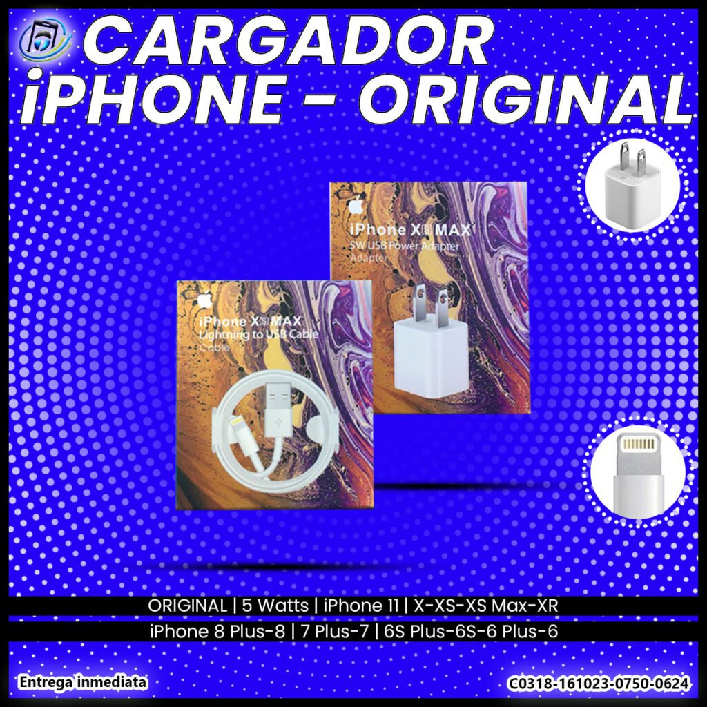 Cargador Original iPhone/Lightning Made in California