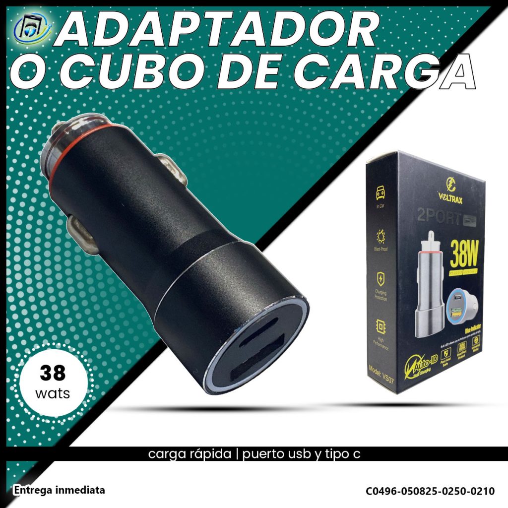 Cargador para Carro | Vortax 38W