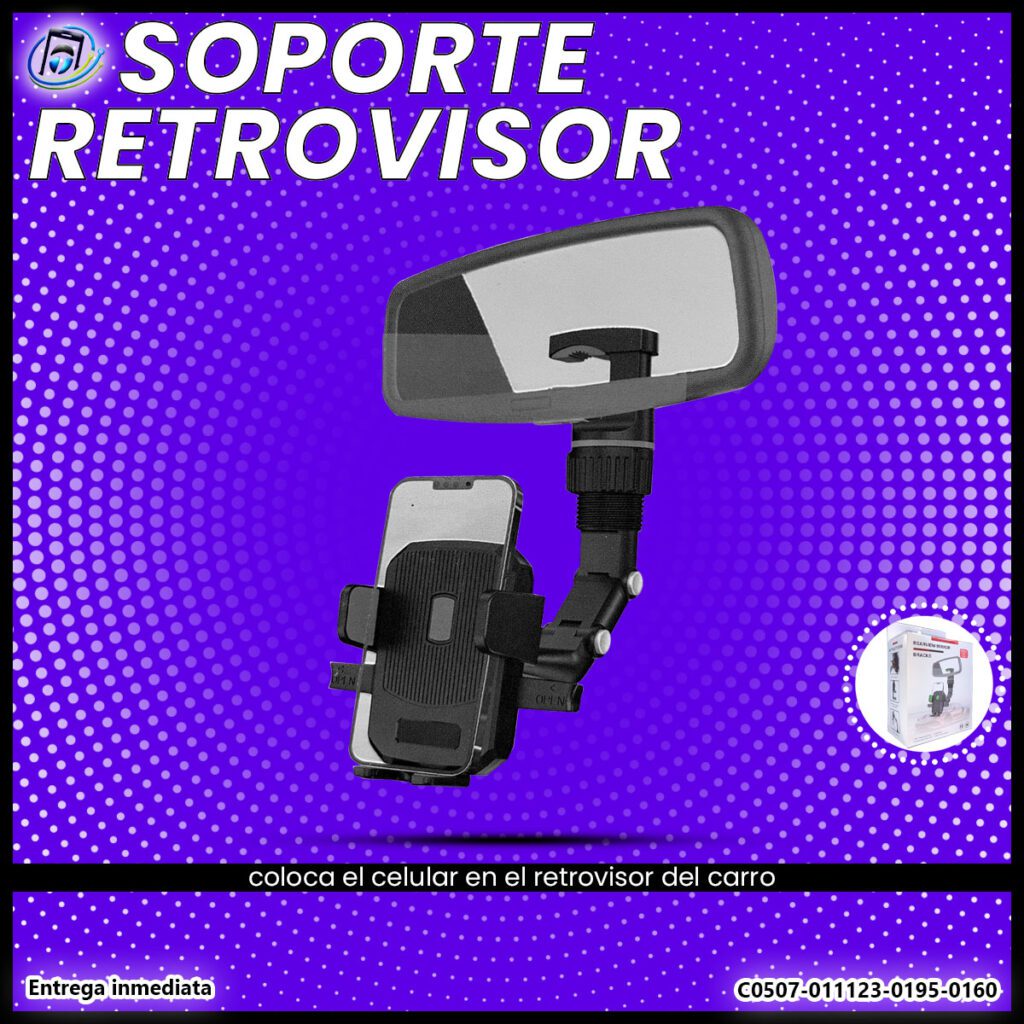 Soporte de Celular para el Retrovisor del Carro