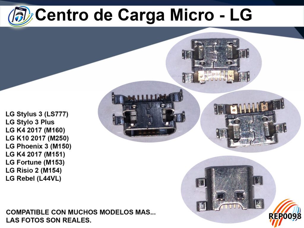 Centro de Carga Micro - Modelos Celulares LG