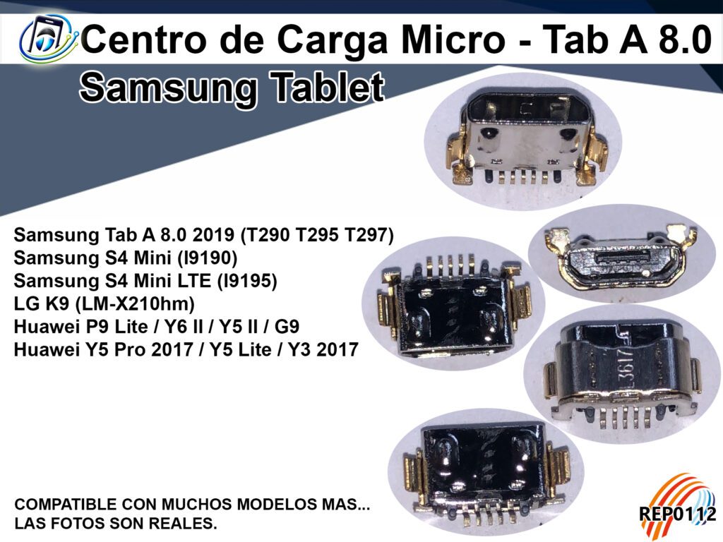 Centro de Carga Micro - Modelos Samsung y Huawei